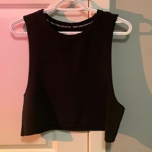 Black muscle tank from Aerie, size small